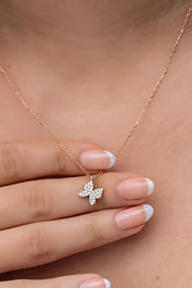 Heliophilia Silver Collar de Plata de Ley 925 con Circón